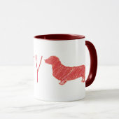 Ich Liebe meine Dackel Tasse (VorderseiteRechts)