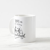 Ich Liebe meine Dackel über lange Haare Kaffeetasse (Vorderseite Links)