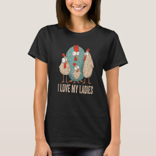 Ich liebe meine Damen-Bauernhof-Tier-Bauer-lustige T-Shirt