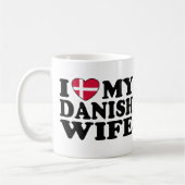 Ich Liebe Meine dänische Ehefrau Kaffeetasse (Links)