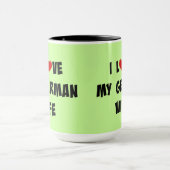 Ich Liebe meine deutsche Ehefrau Tasse (Zentrum)