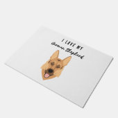 Ich Liebe meine deutsche Schäferin Fußmatte (Schrägansicht)