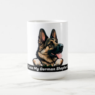 Ich Liebe meine deutsche Schäferin Kaffeetasse