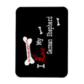 Ich Liebe meine deutsche Schäferin Magnet (Vertikal)