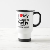 Ich Liebe meine DREI Boxer Hunde Tasse