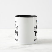 Ich Liebe meine drei chinesischen Shar Pei Hunde T Tasse (Zentrum)