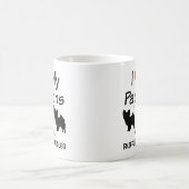 Ich Liebe meine Drei Papillon Hunde Tasse (Mittel)