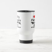 Ich Liebe meine Drei-Pointer-Hunde-Tasse Reisebecher (Mittel)