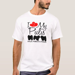 Ich Liebe meine drei Puli Hunde T-Shirt