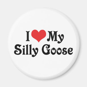 Ich liebe meine dumme Gans Magnet