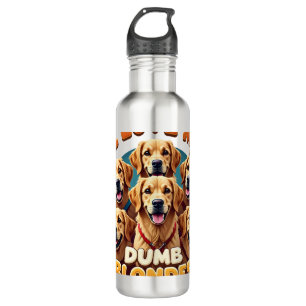 Ich liebe meine dummen blonden Golden Retriever Vi Edelstahlflasche