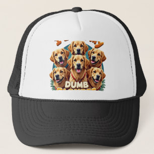 Ich liebe meine dummen blonden Golden Retriever Vi Truckerkappe