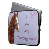 Ich Liebe meine durchdachte Reitpferd-Laptop-Tasch Laptopschutzhülle (Vorderseite Links)