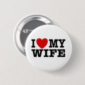 Ich Liebe meine Ehefrau Button (Vorne & Hinten)