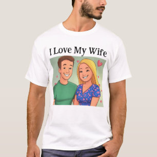 Ich Liebe Meine Ehefrau Familie Minimalistisch Nie T-Shirt