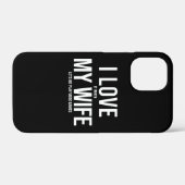 Ich Liebe meine Ehefrau Funny Art Geschenk Case-Mate iPhone Hülle (Rückseite (Horizontal))