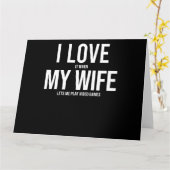 Ich Liebe meine Ehefrau Funny Art Geschenk Karte (Gelbe Blume)