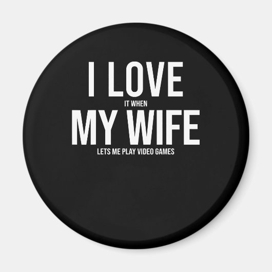 Ich Liebe meine Ehefrau Funny Art Geschenk Magnet (Vorne)