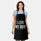 Ich Liebe meine Ehefrau Funny Art Geschenk Schürze (Getragen)