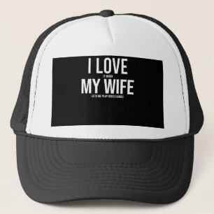 Ich Liebe meine Ehefrau Funny Art Geschenk Truckerkappe