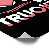 Ich Liebe meine Ehefrau für LKW-Fahrer Poster (Ecke)