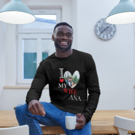 Ich Liebe Meine Ehefrau Herz Custom Personalisiert T-Shirt