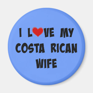 Ich Liebe Meine Ehefrau in Costa Rica Magnet