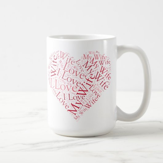 Ich Liebe meine Ehefrau Kaffeetasse (Rechts)