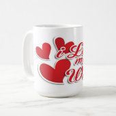 Ich Liebe meine Ehefrau Kaffeetasse (Vorderseite Links)