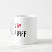 Ich Liebe meine Ehefrau. Kaffeetasse (Vorderseite Links)