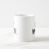 Ich Liebe meine Ehefrau. Kaffeetasse (Mittel)