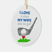 Ich Liebe meine Ehefrau Keramik Ornament (Rechts)