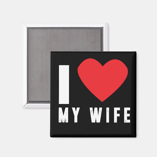 Ich Liebe meine Ehefrau Magnet (Vorderseite/Rückseite)