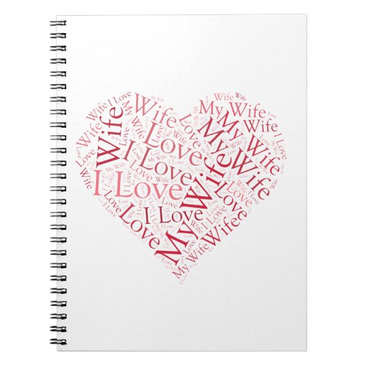 Ich Liebe meine Ehefrau Notizblock (Vorderseite)