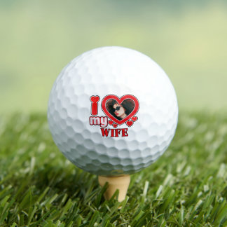 Ich Liebe meine Ehefrau Personalisiert Golfball
