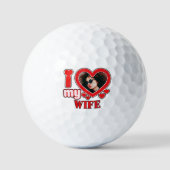Ich Liebe meine Ehefrau Personalisiert Golfball (Vorderseite)