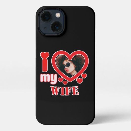 Ich Liebe meine Ehefrau Personalisiert iPhone Hülle (Rückseite)