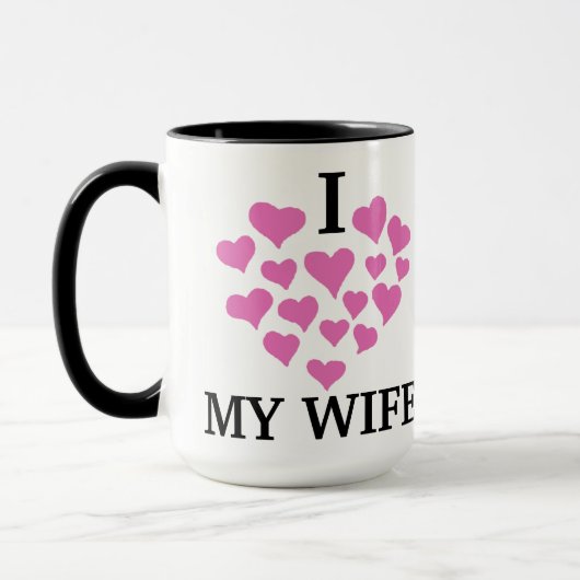 Ich Liebe Meine Ehefrau Personalisiert Kaffee Tass Tasse (Links)