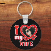 Ich Liebe meine Ehefrau Personalisiert Schlüsselanhänger (Vorderseite)