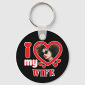 Ich Liebe meine Ehefrau Personalisiert Schlüsselanhänger (Rückseite)