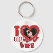 Ich Liebe meine Ehefrau Personalisiert Schlüsselanhänger (Rückseite)