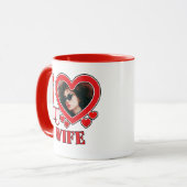 Ich Liebe meine Ehefrau Personalisiert Tasse (Vorderseite Links)