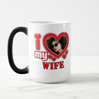 Ich Liebe meine Ehefrau Personalisiert Verwandlungstasse
