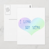 Ich Liebe meine Ehefrau Postkarte (Vorne/Hinten)