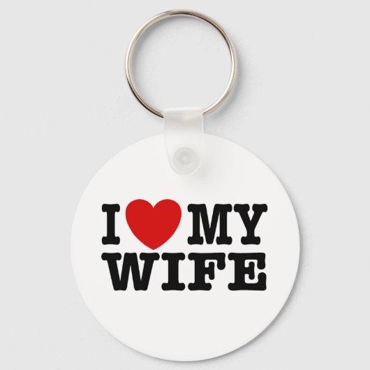 Ich Liebe meine Ehefrau Schlüsselanhänger (Vorderseite)