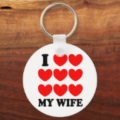 Ich Liebe meine Ehefrau Schlüsselanhänger (Vorderseite)