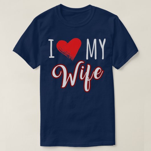 Ich Liebe meine Ehefrau T-Shirt (Design vorne)