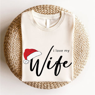 Ich Liebe meine Ehefrau Trendy Weihnachts-Weihnach T-Shirt
