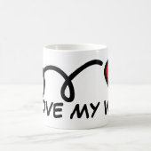 Ich Liebe meine Ehefrau Valentinstag Tasse mit Her (Mittel)