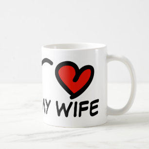 Ich Liebe meine Ehefrau Valentinstag Tasse mit Her